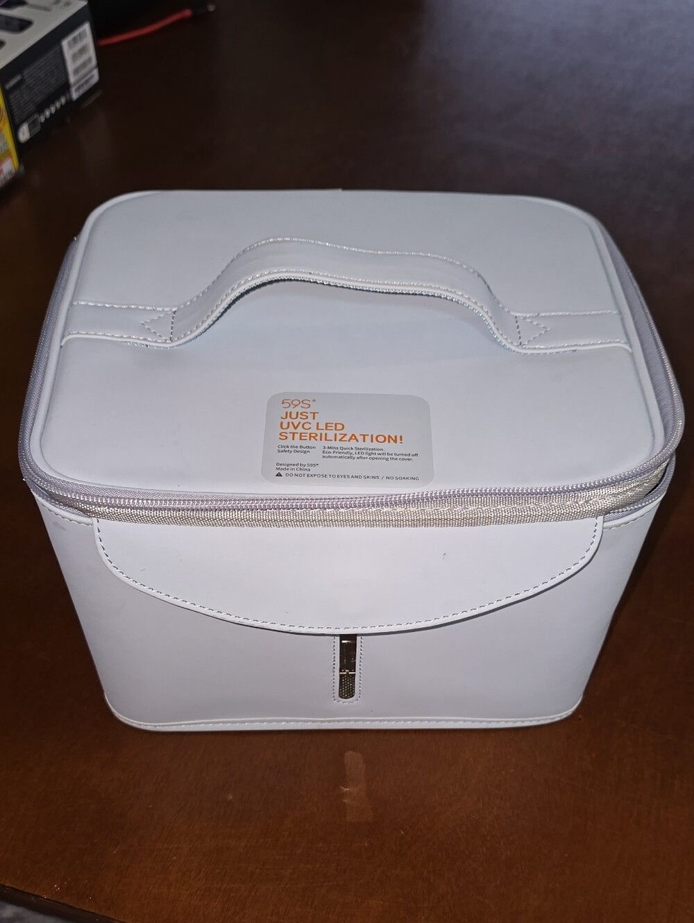 Gray UV-C Sterilization Storage Case with Handle